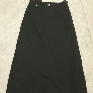 Ralph Lauren Black maxi skirt SZ 8 NWT